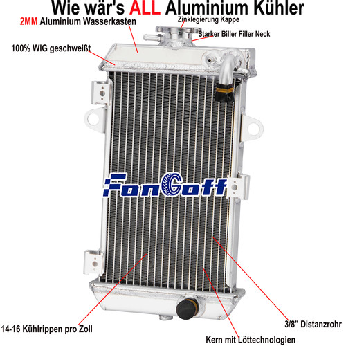 Atv kühler aluminum - kühler,